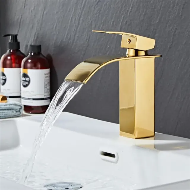 Mitigeur lavabo cascade monocommande laiton cuivré… – vue 5