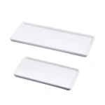 Baignoire salle de bain rectangulaire porcelaine céramique évier organisateur vanité plateau support de rangement plaque de rangement