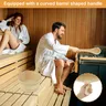 Seau sauna bois pin camphre naturel clair finition brute… – vue 3