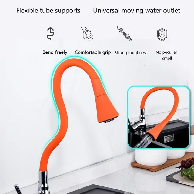 Robinet de cuisine rotatif à ressort – vue 4