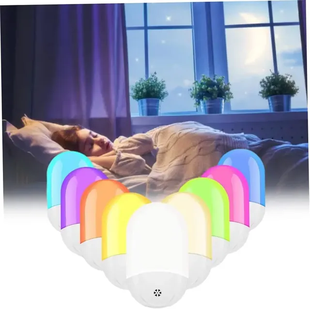 Veilleuse RGB 16 couleurs LED télécommande veilleuses à… – vue 4
