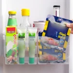 Organisateur de cuisine Boîte de conservation des aliments frais pour porte latérale du réfrigérateur ; Récipient de stockage d&rsquo;épices, de fruits et de légumes pour réfrigérateur