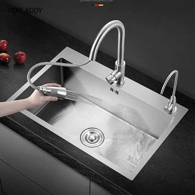 Évier de cuisine en acier inoxydable – vue 5