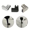 Support mural pommeau douche ABS chromé noir inox brossé… – vue 6