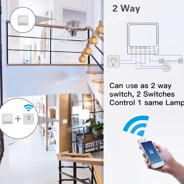 Commutateur intelligent Zigbee 16A 20A – vue 4