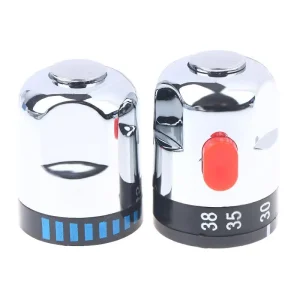 Robinets de douche thermostatiques uniques pour amélioration de l&rsquo;habitat avec poignées de contrôle de l&rsquo;eau