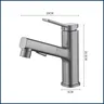 Robinet de lavabo en laiton chaud et froid – vue 7