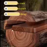 Porte-papier hygiénique avec étagère en bois de noyer… – vue 5