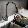 Robinet de cuisine noir mat – vue 7