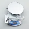 Miroir mural articulé extensible chromé rond 8 pouces… – vue 4