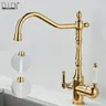 Robinets de cuisine en laiton Antique