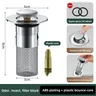 Bouchon de fuite de lavabo – vue 1