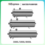 Purificateur d&rsquo;eau d&rsquo;ultrafiltration Commercial, système de filtres à eau en acier inoxydable 8000L, membrane 0.01μm, purificateurs d&rsquo;eau de cuisine