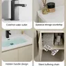 Meuble vasque suspendu trois portes monobloc blanc cuve… – vue 5
