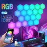 Applique murale hexagonale intelligente RGB – vue 1