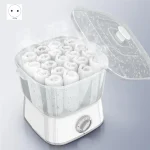 A74U chauffe-serviettes chaud, cuiseur vapeur à serviettes chauffant rapide pour le visage peut contenir 12 Mini serviettes humides, Mini chauffe-serviettes Portable prise ue