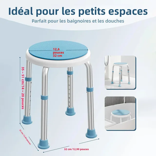 Siège rotatif rond pivotant rembourré antidérapant… – vue 3