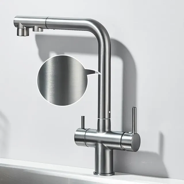 Robinet d'évier de cuisine extractible filtré – vue 5