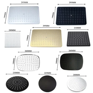 Pommeau de douche de haute qualité 8/10/12 pouces, douche de pluie G1/2, pomme de douche réglable pour salle de bain, douche à pulvérisation, Chrome poli, bain de pluie