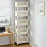 Bibliothèque à roulettes multicouche simple – vue 5