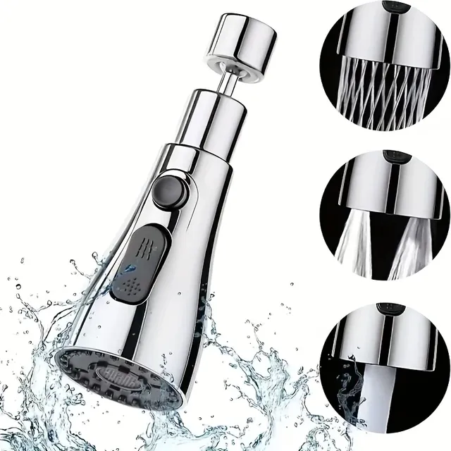 Robinet de cuisine chromé élégant 1 pièce – vue 2