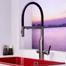 Robinet cuisine laiton or rose brossé mitigeur monotrou… – vue 4