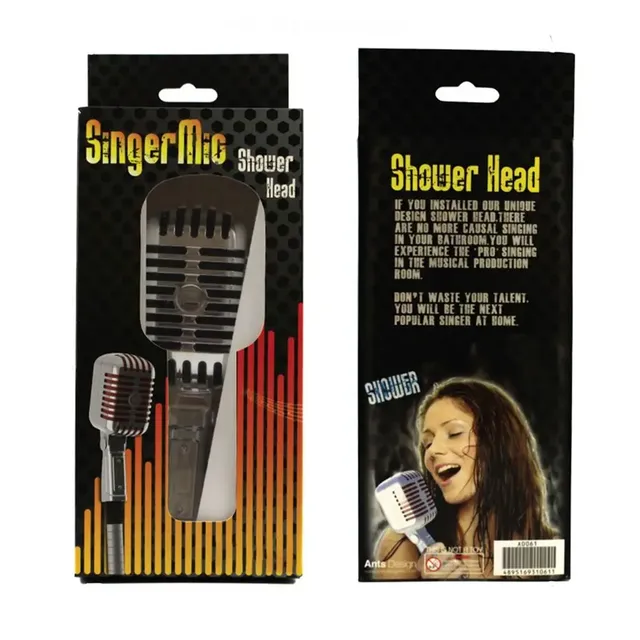 Pommeau de douche haute pression en forme de Microphone – vue 3