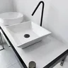 Robinet lavabo vasque surélevé colonne bec haut jet… – vue 5