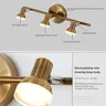 LED moderne miroir avant lumière 3/4 têtes cuivre… – vue 6