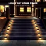 Blanc chaud LED solaire étape lampe chemin escalier… – vue 5