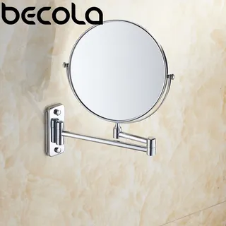 Miroir mural articulé extensible chromé rond 8 pouces…