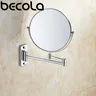 Miroir mural articulé extensible chromé rond 8 pouces… – vue 1