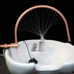 Bol de shampoing tête de cascade tête de Spa équipement de Spa réglable pour s&rsquo;adapter à la plupart des équipements de Salon de Massage de lit de bassin de shampoing