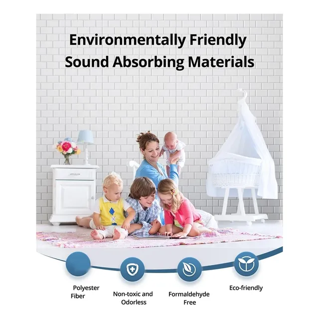 Panneaux acoustiques insonorisants autocollants relief…