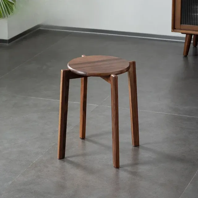 Tabouret nord-américain en noyer – vue 6
