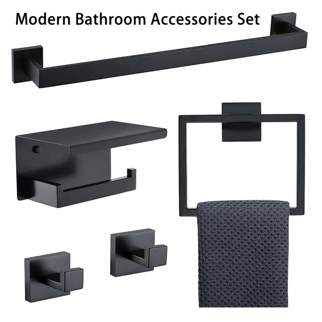 Ensemble de toilettes Acier inoxydable Porte-bague de…