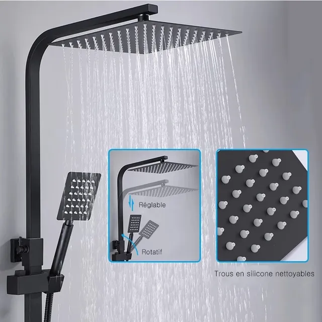 OXG Ensemble de robinets de douche thermostatiques en… – vue 3