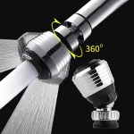 Rallonge de robinet de cuisine 360 °   Ajusteur double mode économie d&rsquo;eau robinet pressurisé prolongateur filtre spray salle de bain cuisine