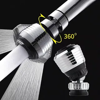 Rallonge de robinet de cuisine 360 ° Ajusteur double mode économie…