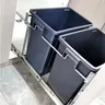 Panier de cuisine caché encastré poubelle avec couvercle… – vue 3