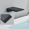 Baignoire noire à montage mural chromé – vue 4