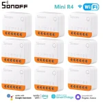 SONOFF Mini R4 Wifi Module de commutation commutateur intelligent contrôle bidirectionnel maison intelligente fonctionne avec Alexa Google Home Yandex Alice smartthi