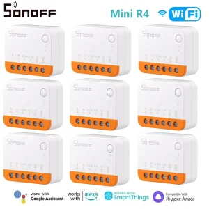 SONOFF Mini R4 Wifi Module de commutation commutateur intelligent contrôle bidirectionnel maison intelligente fonctionne avec Alexa Google Home Yandex Alice smartthi SONOFF Mini R4 Wifi Module de commutation commutateur intelligent contrôle bidirectionnel maison intelligente fonctionne avec Alexa Google Home Yandex Alice smartthi