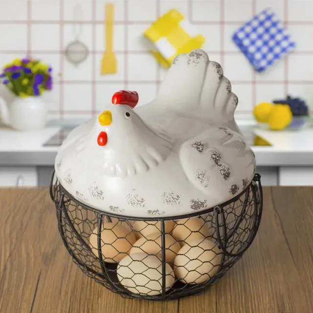 Panier à œufs en céramique – vue 2