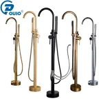 Baignoire murale ou au sol noire vissée IO 256, poignée de touristes, bec à percussion autoportant, baignoire sur pattes, centre commercial