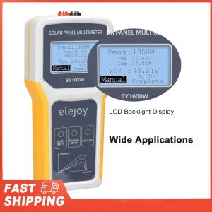 Multimètre de panneau photovoltaïque 1600W, testeur MPPT de panneau solaire, dispositif de Test de tension en Circuit ouvert, Point d’alimentation Maximum, courant de tension Multimètre de panneau photovoltaïque 1600W, testeur MPPT de panneau solaire, dispositif de Test de tension en Circuit ouvert, Point d’alimentation Maximum, courant de tension
