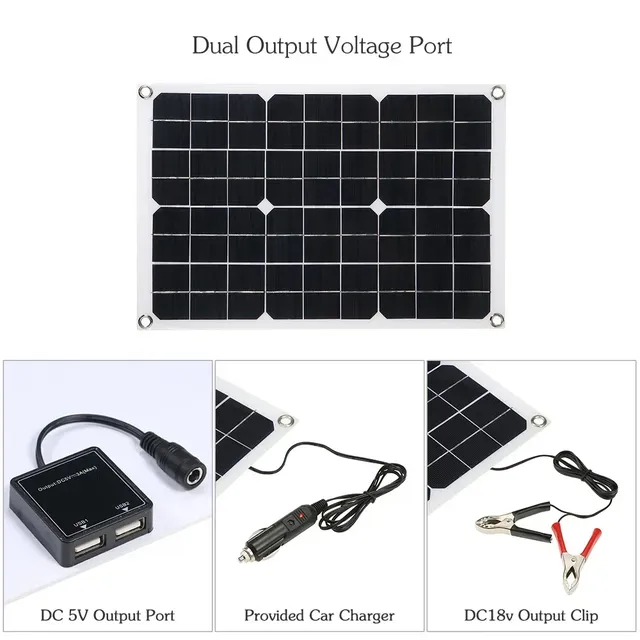 Kit de panneau solaire USB avec contrôleur 100A – vue 3