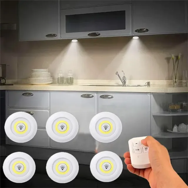 Lot six spots LED COB circulaires blanc mat diffuseur…