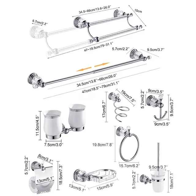 HOHardware-Ensemble d'étagère à serviettes de bain en… – vue 3