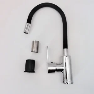 Robinet de cuisine universel, lavabo de cuisine, mélangeur d&rsquo;évier résistant aux éclaboussures, robinet d&rsquo;eau chaude et froide